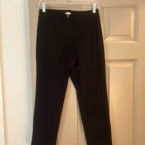 Eileen Fisher Black Knit Cropped Pants Size Petite